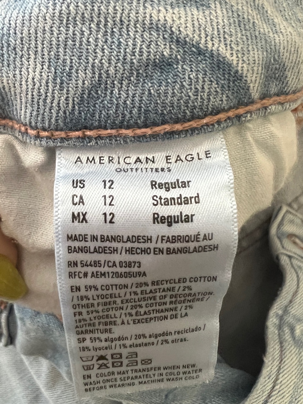 American Eagle Dreamy Drape Super High Rise Baggy Wide Leg Jeans - Picture 4 of 7